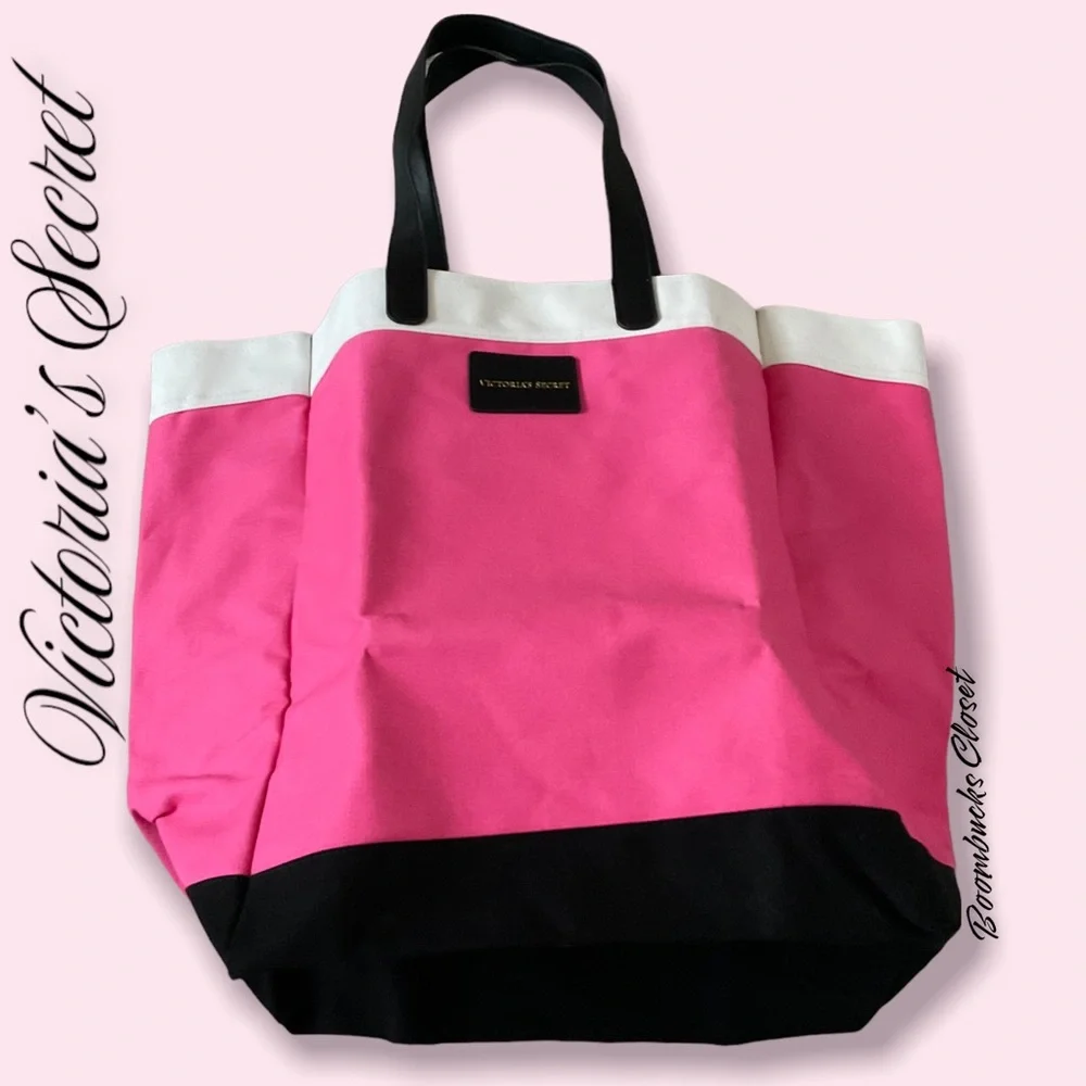 New Victoria’s Secret Extra Large Travel Tote Canvas waterproof tote 21”x 17.5”